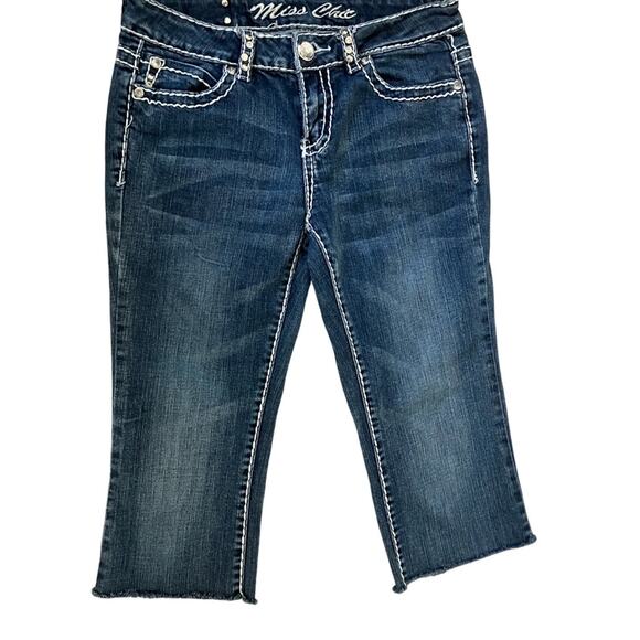 Miss Chic Jeans Blue Ankle Cropped Denim - Picture 2 of 12